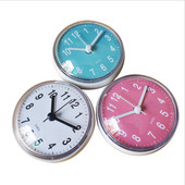 Mini Sucker Falióra Fürdőszoba Páramentes Vízálló Kis Padlóórák Konyhai WC Kis Kvarc Asztali Óra Nappali dekoráció