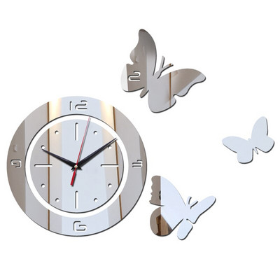 Ceasuri de perete cu bricolaj, la modă nouă, decorare pentru perete, ceas de perete cu cuarț, set din mai multe piese, ceasuri de perete din material acrilic oglindă