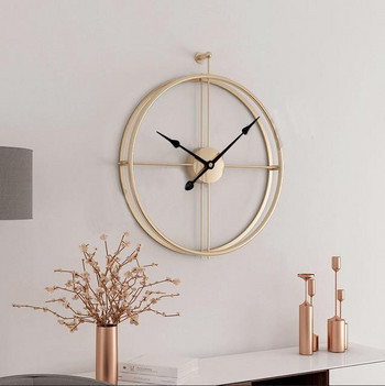 Скандинавски стенен часовник Модерен дизайн Големи стенни часовници Офис Декорация на всекидневна Mute Big Kitchen Висящ часовник reloj de pared 3D