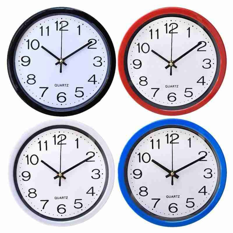 Divat Egyszerűség Kerek falióra Kvarc Silent Sweep Movement Otthoni Hálószoba Konyha Irodai dekorációs órák Nappaliba illik