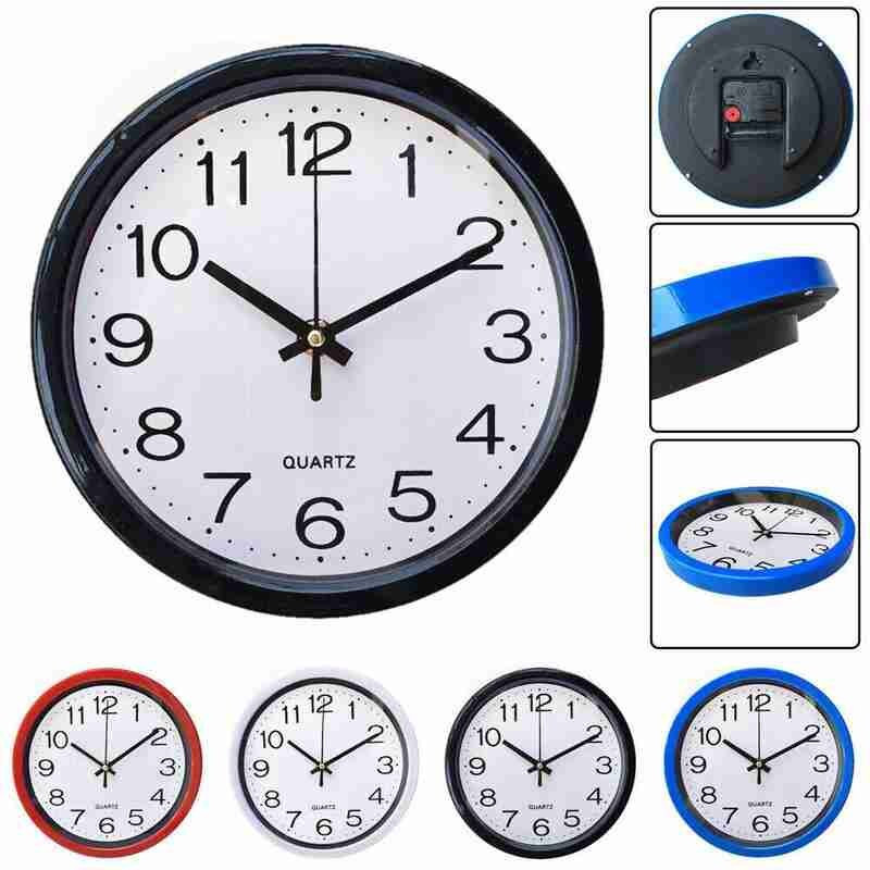 Divat Egyszerűség Kerek falióra Kvarc Silent Sweep Movement Otthoni Hálószoba Konyha Irodai dekorációs órák Nappaliba illik
