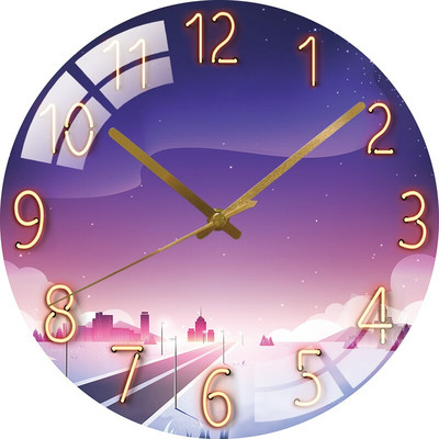 „Golden Deer“ prabangus laikrodis sieninis laikrodis Svetainė Šiaurės šalių buitinė mada 3D stiklas, be smūgių, lengvas tylus laikrodis, paprastas kvarcas