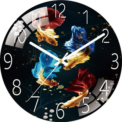 „Golden Deer“ prabangus laikrodis sieninis laikrodis Svetainė Šiaurės šalių buitinė mada 3D stiklas, be smūgių, lengvas tylus laikrodis, paprastas kvarcas