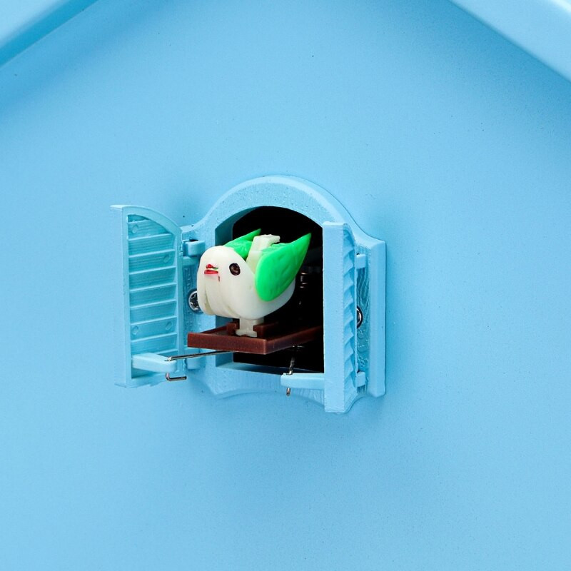 3 spalvų modernus plastikinis paukščių gegutės dizaino kvarcinis sieninis laikrodis Laikmatis Kvarcinis sieninis laikrodis namų biuro dekoravimui