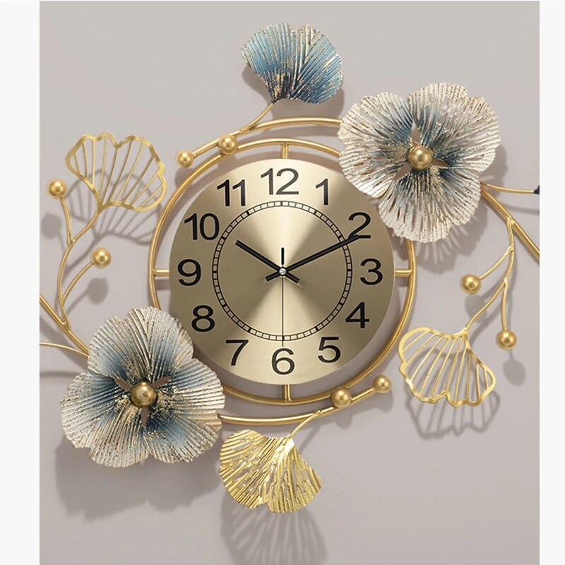 Kreatív luxus falióra nappali étkező kanapé háttér otthon fali dekoráció Arany vas fali akasztó Nagy gyorshajó