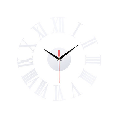 Órák Fali Otthoni Irodai dekoráció Nappali Luxus 3D Tükör Ezüst Falióra Modern dizájn Otthoni Dekoráció Óra falmatrica