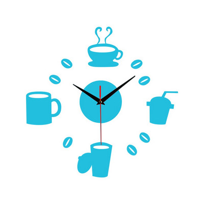 Órák Fali Otthoni Irodai dekoráció Nappali Luxus 3D Tükör Ezüst Falióra Modern dizájn Otthoni Dekoráció Óra falmatrica