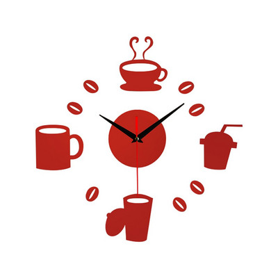 Órák Fali Otthoni Irodai dekoráció Nappali Luxus 3D Tükör Ezüst Falióra Modern dizájn Otthoni Dekoráció Óra falmatrica