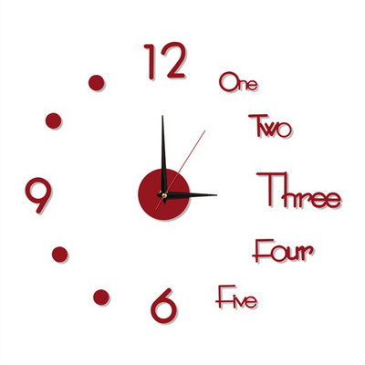 Új kreatív 3D világító falióra matrica nappaliba barkács fali matrica óra némítás digitális óra falióra lakberendezés