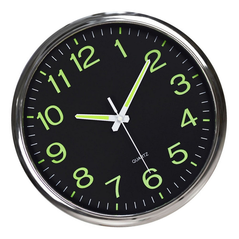 Ceas de perete minimalist, luminos, de 12 inch, design modern, cuarț alb, ceasuri suspendate simple, strălucitoare, pentru decorarea camerei de zi