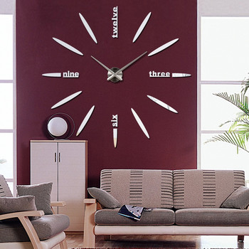 топ моден стенен часовник направи си сам акрилни огледални стикери модерни часовници за декорация на дома всекидневна натюрморт кварцов часовник