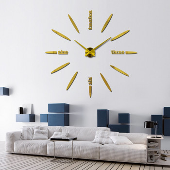 топ моден стенен часовник направи си сам акрилни огледални стикери модерни часовници за декорация на дома всекидневна натюрморт кварцов часовник