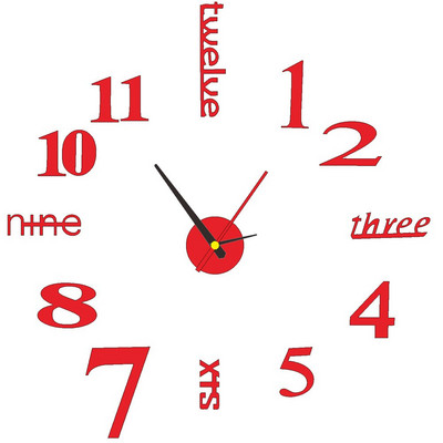 „Pasidaryk pats“ sieninis skaitmeninis laikrodis be rėmelių akrilinis 3d laikrodis sieninis laikrodis su šviečiančiu nutildytu lipduku Svetainės miegamojo sienų apdaila