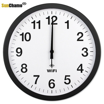 12-инчова точност Smart WIFI Автоматична синхронизация на времето Mute Стенни часовници Всекидневна Модерен домашен декор Часовник Часовник Декор