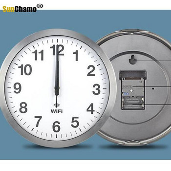 12-инчова точност Smart WIFI Автоматична синхронизация на времето Mute Стенни часовници Всекидневна Модерен домашен декор Часовник Часовник Декор