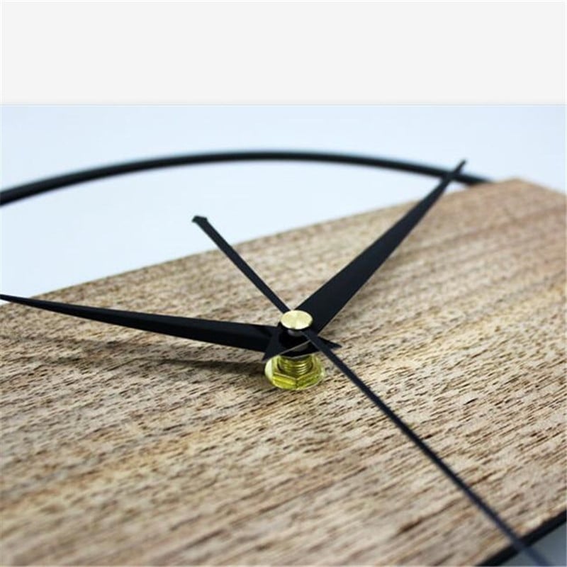 Europietiško stiliaus paprastas sieninis laikrodis šiaurietiško medžio namų laikrodis studijų biuro menas sienų dekoravimas minimalistinio modernaus dizaino laikrodis