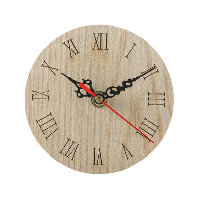 Ceas de perete din lemn, proaspat, mic, vintage, chic, bucatarie, birou, living
