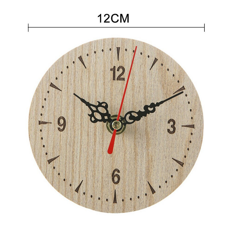 Ceas de perete din lemn, proaspat, mic, vintage, chic, bucatarie, birou, living