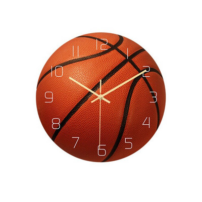3D Vision Football Mintás Falióra Fiúknak Hálószoba dekoráció Akril Csendes mutató óra Lakás dekoráció Sport labda óra óra