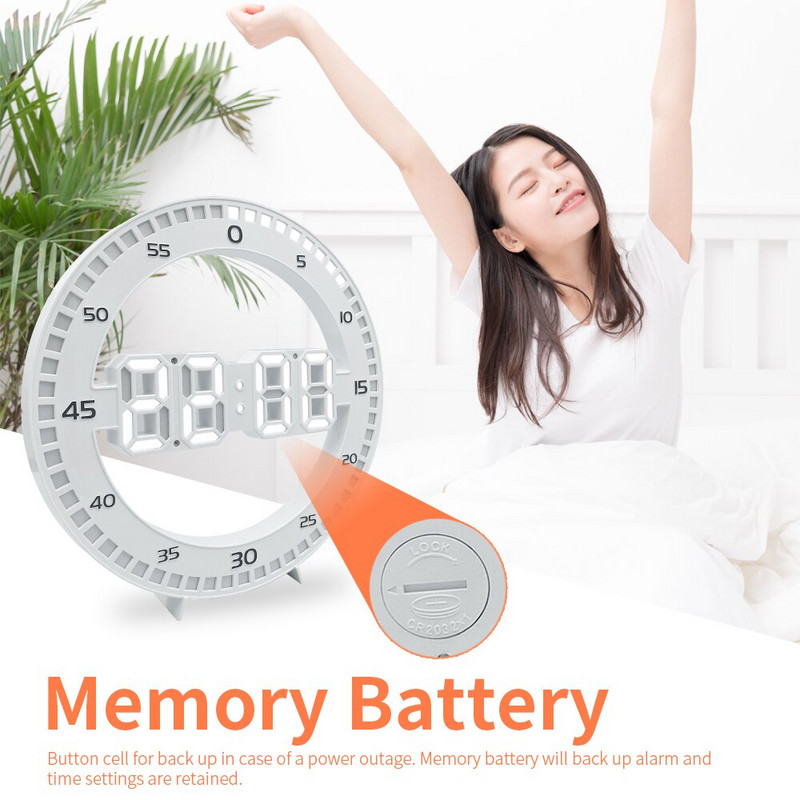 Modern 3D Luminos Silențios Led Digital Mare Ceas de Perete Electronic Creativitate Jump Second Ceas Decorare pentru Sufragerie