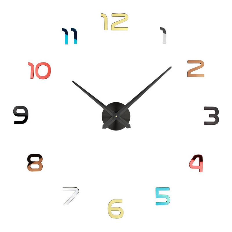 Vanzare Luminoase 3D Design Modern Ceasuri Ceasuri 3D DIY Acrilic Autocolante Oglindă Camera de zi Cuarț Ceas Europa Ceas