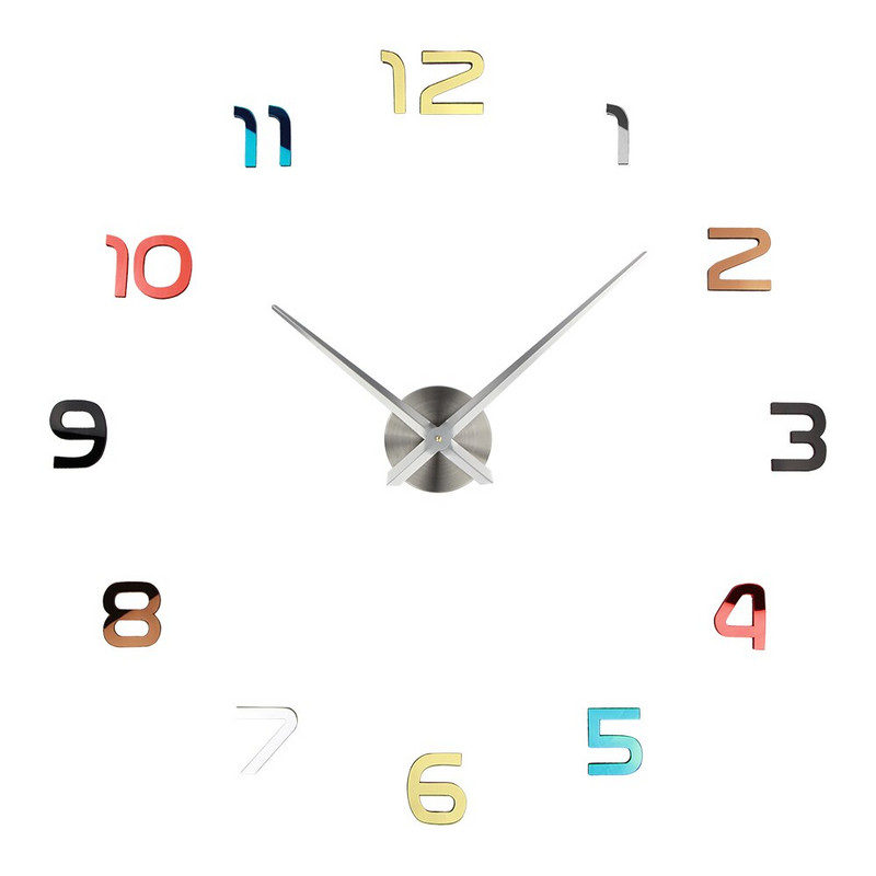 Vanzare Luminoase 3D Design Modern Ceasuri Ceasuri 3D DIY Acrilic Autocolante Oglindă Camera de zi Cuarț Ceas Europa Ceas