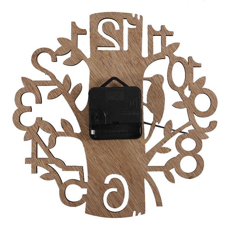 Moodne puidust vintage disain seinakell moe stiil kodu elutuba kohvik šikk baar isikupära vaikne kella ruudu kuju