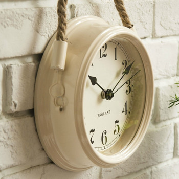 Скандинавски модерни минималистични часовници Стенен часовник Всекидневна Метални часовници от ковано желязо Творчески кварцов часовник Личност