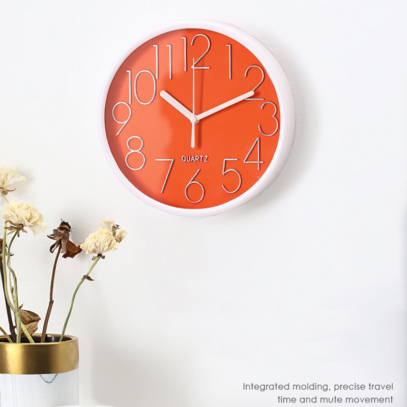 Modern fém falióra Nappali Konyha Kreatív nappali Minimalista divat Vízálló órák Orologio Da Parete Decor
