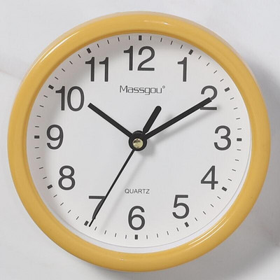 Minimalistiniai maži sieniniai laikrodžiai su rėmu, skaidraus plastiko saldainių spalvos, tylus 15 cm pakabinamas laikrodis Svetainės namų dekoras