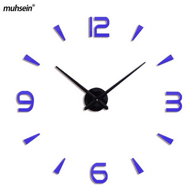 Muhsein Modern falióra akril tükör karórák fali matrica órák 3D számok lakberendezési óra néma mozgás Ingyenes szállítás