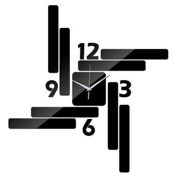 Нов специален дизайн направи си сам стенни часовници за стая всекидневна кабинет кварцови стенни часовници огледало акрилен материал стикер за стена