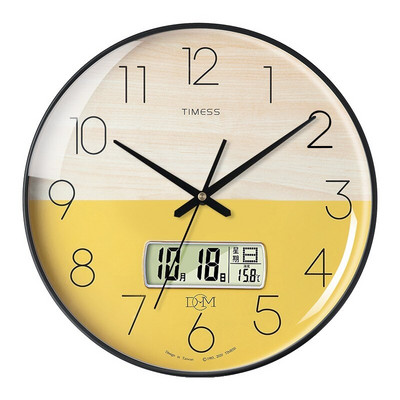 Timess faliórák nappali otthoni divat időzítő modern dizájn naptár Elektronikus kvarc színes lakberendezés