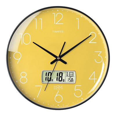 Timess faliórák nappali otthoni divat időzítő modern dizájn naptár Elektronikus kvarc színes lakberendezés