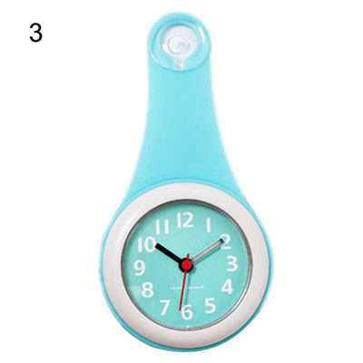 Nou ceas de perete colorat pentru bucătărie, baie, impermeabil, silențios, pentru agățat de duș, ceasuri de perete cu ventuze, decorare pentru casă