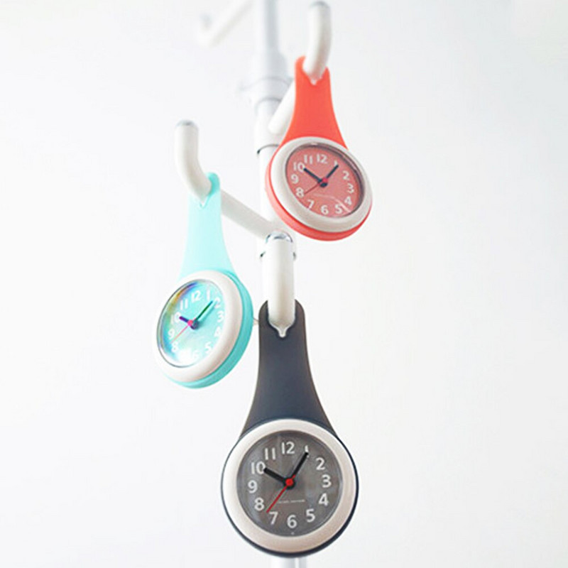 Nou ceas de perete colorat pentru bucătărie, baie, impermeabil, silențios, pentru agățat de duș, ceasuri de perete cu ventuze, decorare pentru casă
