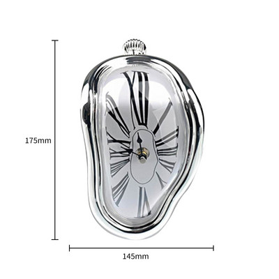 Kūstošais pulkstenis Sirreālistiski dekoratīvi pulksteņi Viesnīcu birojs Dzīvojamās istabas dekorēšana Amatniecība Guļamistabas plaukts Rakstāmgalds Māksla Rotājumi Dāvana