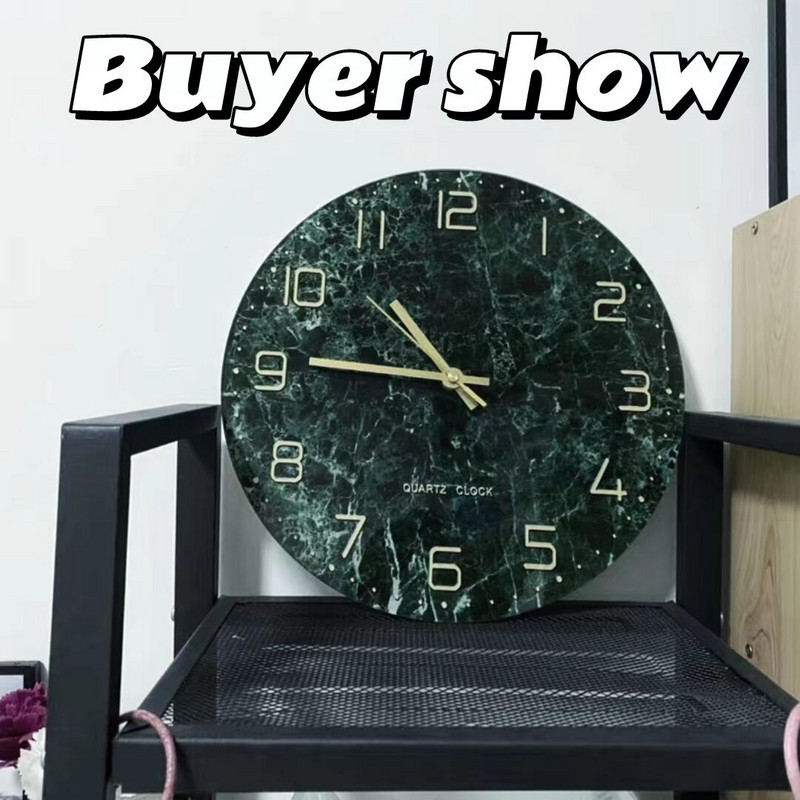 Csendes dekoratív asztali falióra Modern Design Hall Luxus Digitális Falióra Konyhai dekoráció Horloge Murale Falióra