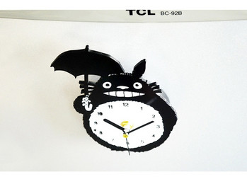 Cute Totoro Fridge Magnet магнитен стенен часовник скандинавски аксесоари за декорация на дома Детски подарък хладилен часовник държач за съобщения