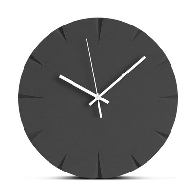 Ceas de perete rotund din lemn Silențios din lemn pentru sufragerie Ceas decorativ pentru agățat Ceasuri de perete cu design modern de 12 inch Decor pentru casă