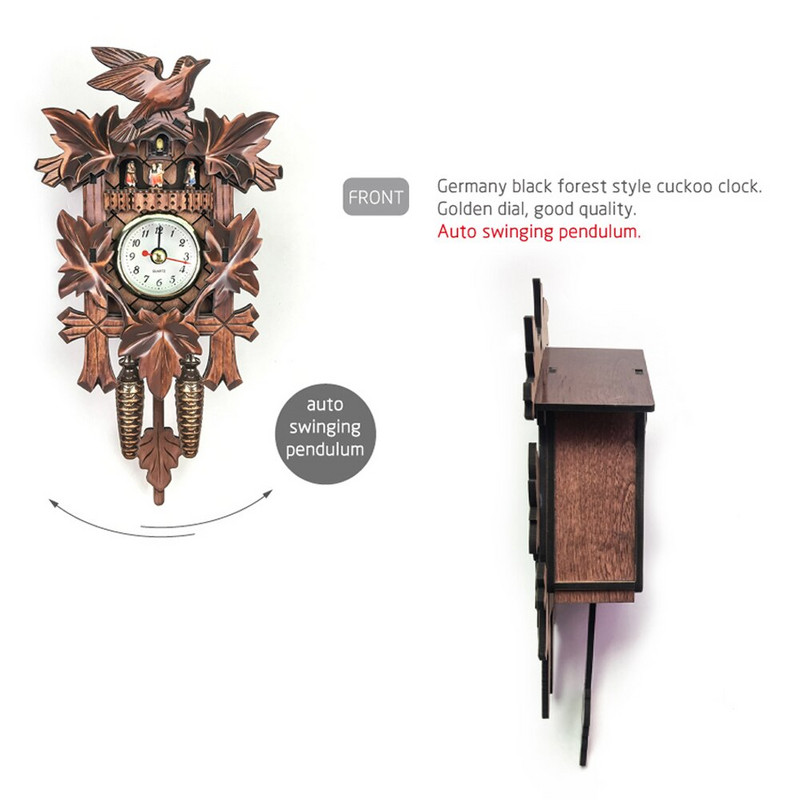 Seinakell Kägu Elutuba Lind Kägu Päevane äratuskell Kell Kaasaegsed lastekaunistused Kodu Puidust äratus