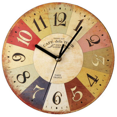 Ceasuri de perete din lemn Design scurt Silent Home Cafe Birou Decor de perete Ceasuri pentru bucătărie Artă de perete Ceasuri de perete mari Gifg