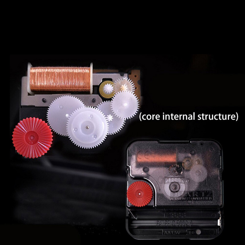 Svetainės apdaila Medienos grūdelių kvarcas Modernus, patvarus, tylus, veikiantis su baterija, praktinis sieninis laikrodis, paprastas metinis žiedas