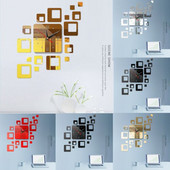 Ceas de perete acrilic cu oglindă modernă detașabilă 3D