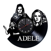 ADELE KÉZI GYÁRTÁSÚ VINYL FELVÉTEL FALIÓRA VENTILÁTOR AJÁNDÉK CD-lemez Óra Nagy 3D-s lakberendezési óra