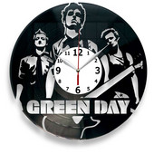 GREEN DAY bakelit lemez óra Vinyl CD Album Függő óra Fekete Nappali Otthon Hálószoba Kávézó Dekoráció