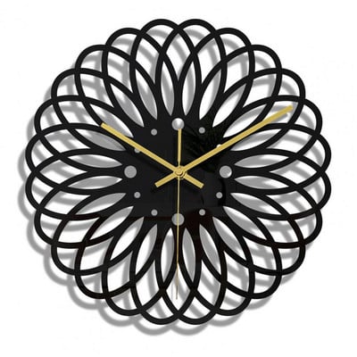 Falióra Szemet gyönyörködtető dekoratív akril nagy, modern 3D geometriai óra nappaliba