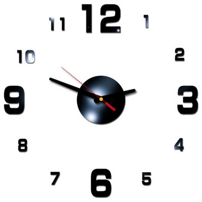 2020 m. Naujas 3D „pasidaryk pats“ sieninis laikrodis, akrilinis veidrodinis sieninis lipdukas Svetainės kvarco adata „Europe“ Horloge Namų dekoravimas reloj de pared