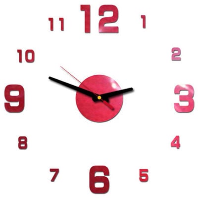 2020 m. Naujas 3D „pasidaryk pats“ sieninis laikrodis, akrilinis veidrodinis sieninis lipdukas Svetainės kvarco adata „Europe“ Horloge Namų dekoravimas reloj de pared