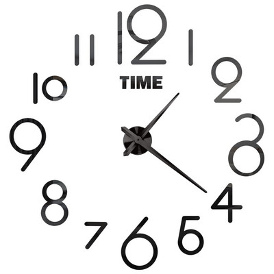 3D barkács falióra akril tükör matricák fali órák lakberendezéshez nappali kvarc tűs akasztós óra Europe Horloge